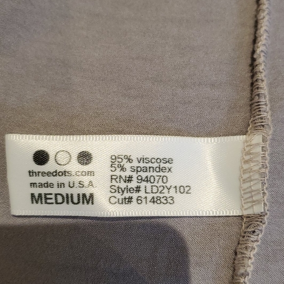 Three Dots Grey Open Front Cardigan With Hood - Picture 7 of 9